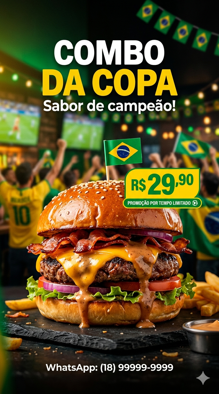 Hambúrguer artesanal